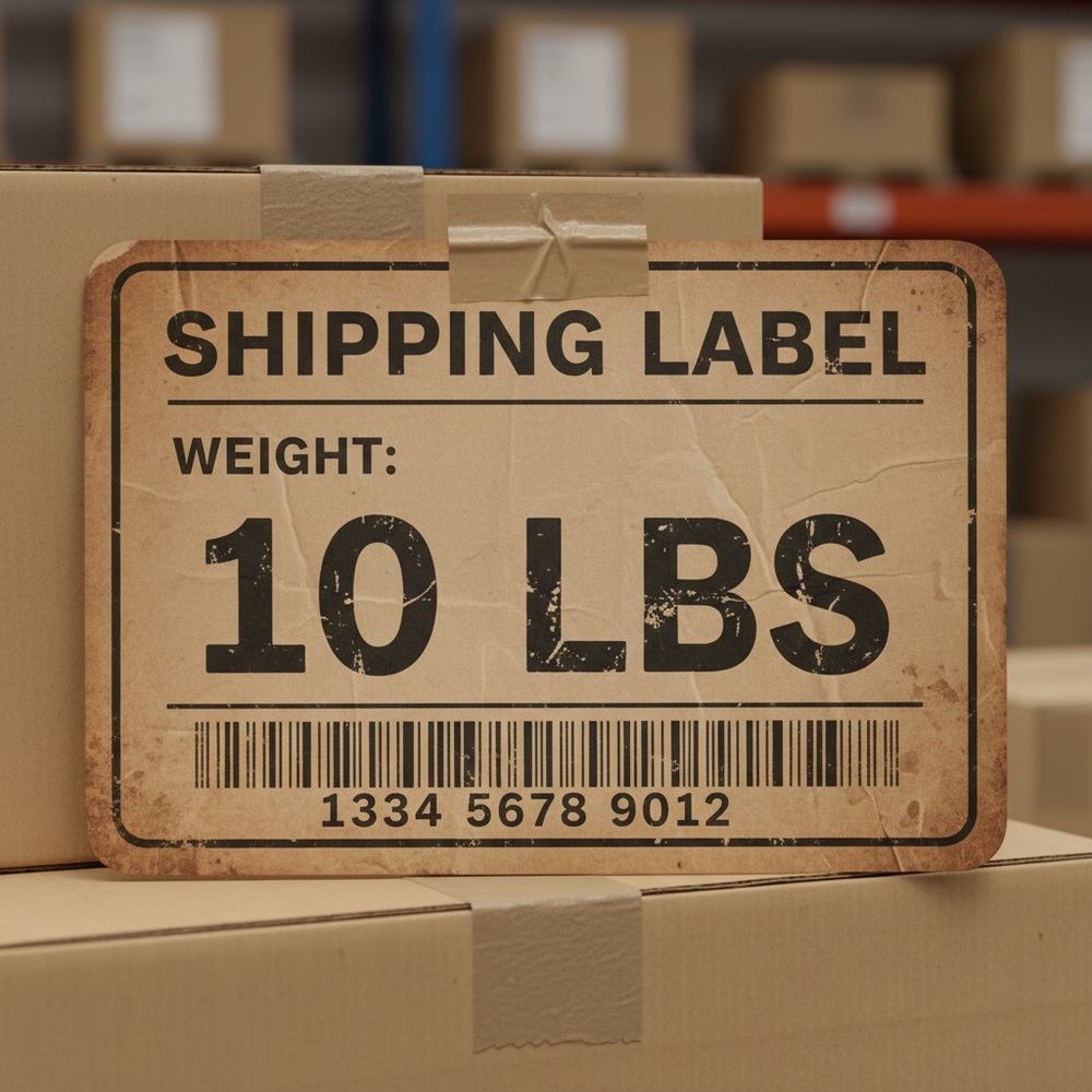 Shipping Label Sign‎